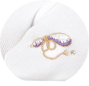 ワンポイント刺繍足袋ソックス 足-6104A(ひょうたん柄) 足袋ソックス