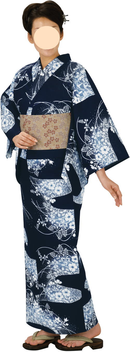 綿呂注染浴衣着尺 注-4402(反物) ゆかた