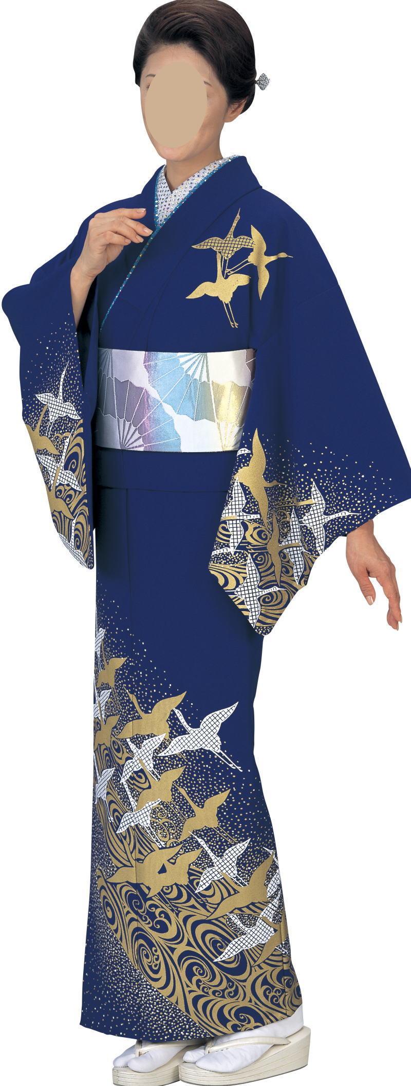 シルク加工絵羽 谷-5146 シルク加工絵羽